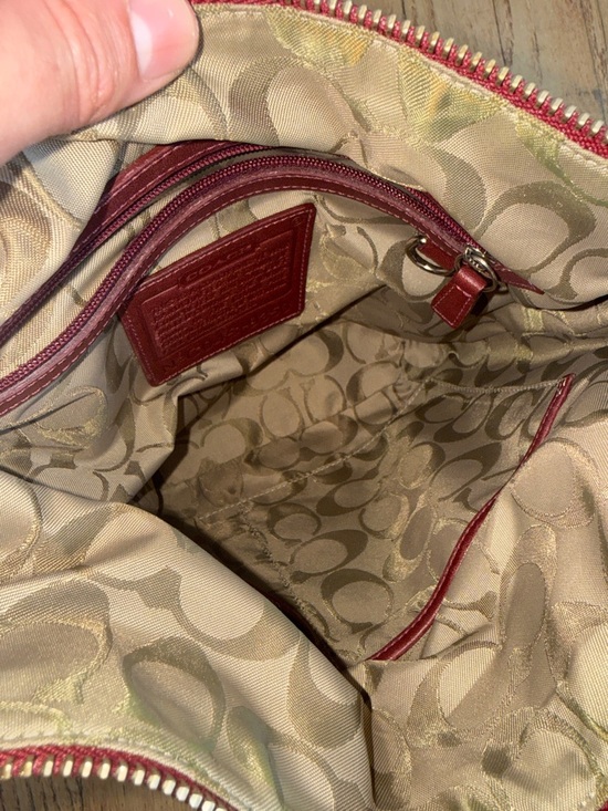 Coach Legacy Slim Duffle Shoulder Bag- Vintage \'03 - Red #9326